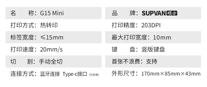 硕方标签机G15 Mini